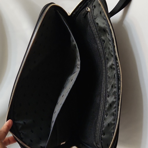 Kate Spade Black Nylon Laptop Sleeve With Strap - Picture 5 of 16